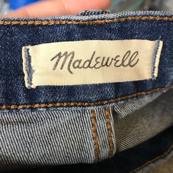 MADEWELL -WOMEN'S 32 - BLUE DENIM THE PERFECT VINTAGE CROP JEAN - Picture 6 of 8